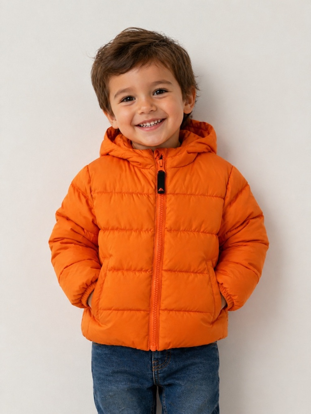 Ozark Trail Orange Kids Puffer Jacket